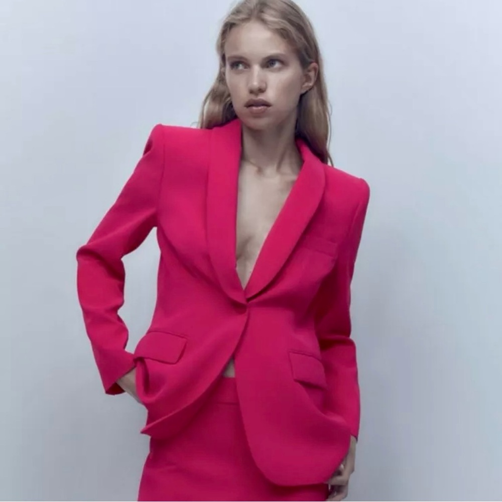 Zara Blazer in Fuschia